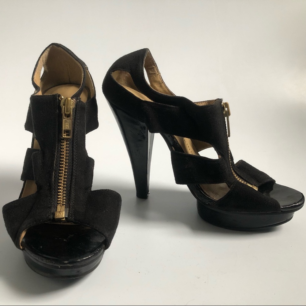 Dorothy Perkins Zippered Strap Platform Heels